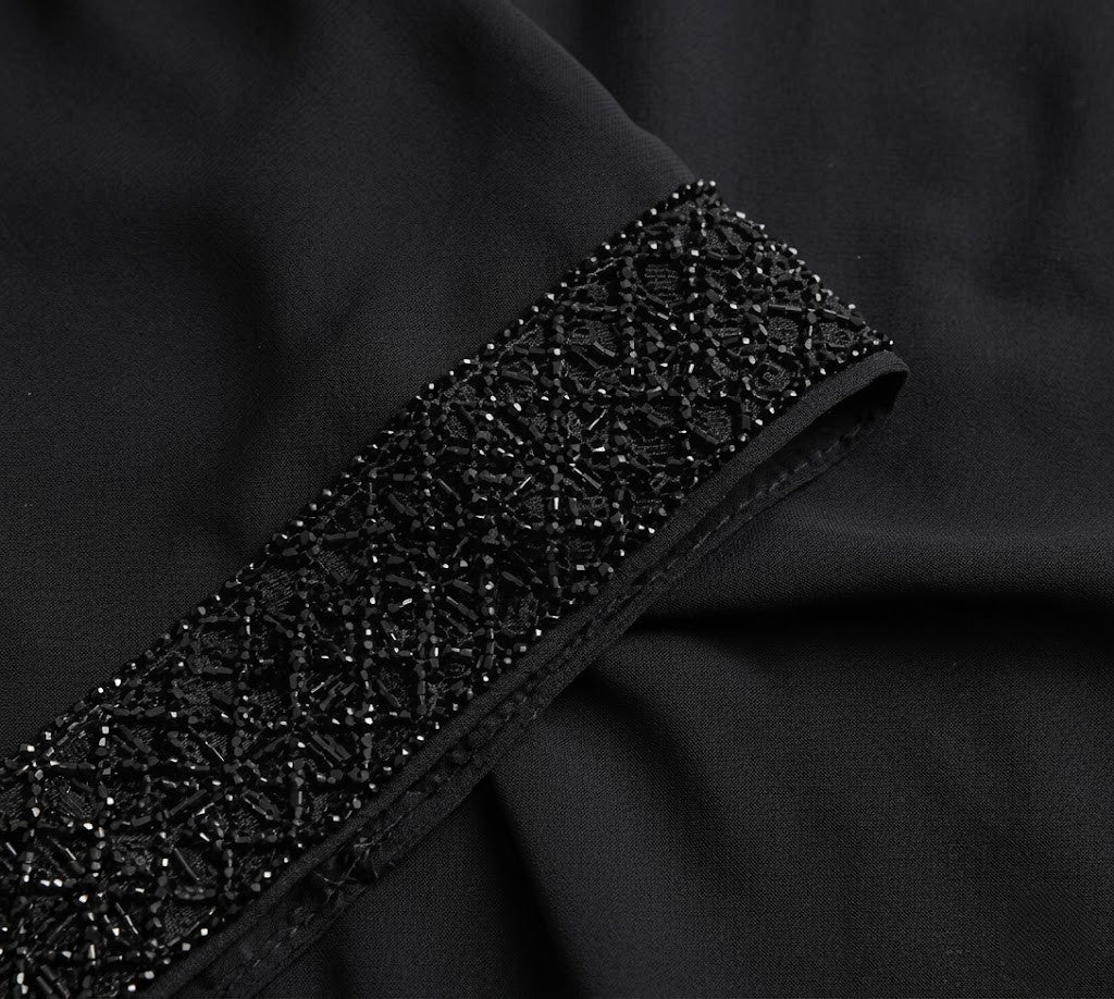 Abaya Diamant Noir